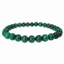 Bracelets - Bracelet Dark Malachite AAA beads 7-8mm - ARABESK