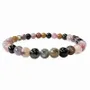 Bracelets - A grade multicolor Turmaline 6mm pearls bracelet - ARABESK