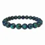 Bracelets - Azurite & Malaquite AAA 8mm pearls bracelet - ARABESK