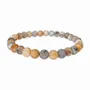Bracelets - Bracelet Agate Plume A perles 5.5-6.5mm - ARABESK
