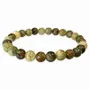 Bracelets - Grossular Green Garnet Bracelet AA beads 5.5-6.5mm - ARABESK