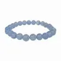 Bracelets - Blue chalcedony AAA 8mm pearls bracelet - ARABESK