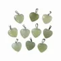 Bijoux - Pendentif Coeur Jade de Chine 20mm x10 - ARABESK