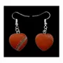 Jewelry - 20mm Red Jasper Heart Earrings - ARABESK