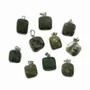 Jewelry - Moss Agate tumbled stone pendant x 10 - ARABESK
