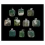 Jewelry - Moss Agate tumbled stone pendant x 10 - ARABESK