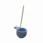 Scents - Blue handmade terracotta burner - ARABESK