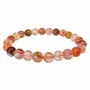 Bracelets - Multicolor Hematoid Quartz Bracelet AA beads 7.5-8.5mm - ARABESK
