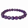 Bracelets - Faceted Amethyst Bracelet AA beads 8mm - ARABESK