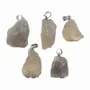 Bijoux - Pendentif Pierre Brute Agate Grise x5 - ARABESK