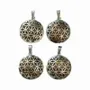 Jewelry - Metal Pendant Flower of Life Tiger Eye A 25mm x4 - ARABESK