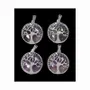 Jewelry - Metal Pendant Tree of Life Amethyst A 25mm x4 - ARABESK