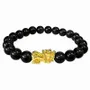 Bracelets - Bracelet Black Obsidian & Pixiu A Beads 8mm - ARABESK
