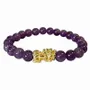 Bracelets - Bracelet Amethyst and Pixiu A Beads 8mm - ARABESK