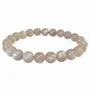 Bracelets - Gray Moonstone Bracelet AA beads 7-8mm - ARABESK