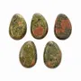 Jewelry - Unakite A Pierced Rolled Stone Pendant 20-30mm X 5 - ARABESK