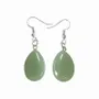 Bijoux - Boucles d'Oreilles Goutte Aventurine Verte A 25mm - ARABESK