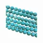 Jewelry - Turquénite Howlite natural tinted A matte beads 8mm on a 40cm thread - ARABESK