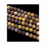 Jewelry - Jasper Mokaite A 8mm matte beads on a 40cm thread - ARABESK