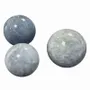 Jewelry - 3 Polished Blue Calcite Spheres 1.853k - ARABESK