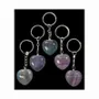 Bijoux - Porte Clés Cœur Fluorite Multicolore 30mm x 5 - ARABESK