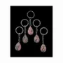 Jewelry - Rhodonite A Drop Key Ring 30mm x 5 - ARABESK