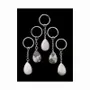 Jewelry - 30mm Howlite A Drop Key Ring x 5 - ARABESK