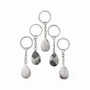 Jewelry - 30mm Howlite A Drop Key Ring x 5 - ARABESK