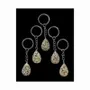 Jewelry - Dalmatian Jasper A Teardrop Key Ring 30mm x 5 - ARABESK
