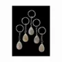 Jewelry - Gray Agate A Drop Keyring 30mm x 5 - ARABESK