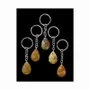 Jewelry - Crazy Lace Agate Drop Keyring 30mm x 5 - ARABESK