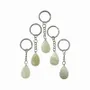 Jewelry - Chinese Jade A Drop Keyring 30mm x 5 - ARABESK