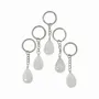 Jewelry - Rock Crystal A Drop Keyring 30mm x 5 - ARABESK