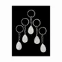 Jewelry - Rock Crystal A Drop Keyring 30mm x 5 - ARABESK