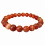 Bracelets - Bracelet Agate Rouge Rubanée A perles 8mm - ARABESK
