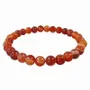 Bracelets - Ribboned Red Agate A Bracelet With 6mm beads - ARABESK