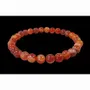 Bracelets - Ribboned Red Agate A Bracelet With 6mm beads - ARABESK