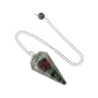 Jewelry - Conical Ruby Zoisite Pendulum 6 Sides - ARABESK