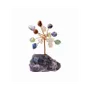 Bijoux - Arbre de Vie 7 Chakras sur Druse Amethyste 8cm  - ARABESK