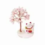 Jewelry - Tree of Life in Rose Quartz with Manekineko - ARABESK