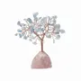 Bijoux - Arbre de Vie Aigue Marine sur Druse Quartz Rose 12-13cm - ARABESK
