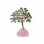 Bijoux - Arbre de Vie Aventurine Verte sur Druse Quartz Rose 12-13cm - ARABESK