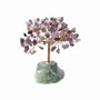 Bijoux - Arbre de Vie Amethyste sur Druse Fluorite Verte 12-13cm - ARABESK