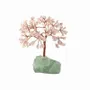 Bijoux - Arbre de Vie Quartz Rose sur Druse Fluorite Verte 12-13cm - ARABESK
