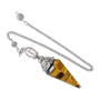 Jewelry - Tiger Eye Pendulum 6 faces & Metal - ARABESK