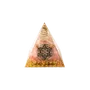 Bijoux - Orgonite Pyramide Cristal de Roche & Quartz Rose Fleur de Vie Pentacle - ARABESK