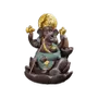 Senteurs - Porte Encens Backflow  Ganesh Lotus - Vert 11cm - ARABESK