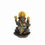 Senteurs - Porte Encens Backflow  Ganesh Lotus - Vert 11cm - ARABESK