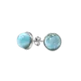 Jewelry - 925 Silver Earrings Larimar AA 8mm - ARABESK