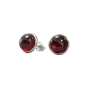 Bijoux - Boucles d'Oreilles Argent 925 Grenat Rouge AAA 8mm - ARABESK